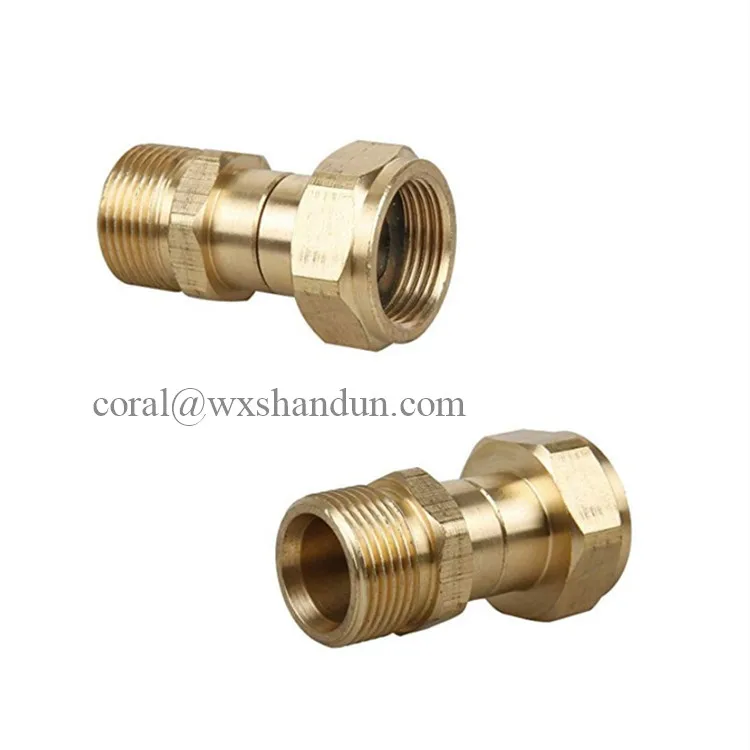 3000 PSI  Kink Free Gun to Hose Fitting, Anti Twist Metric M22 14mm Connection, Pressure Washer Swivel Joint