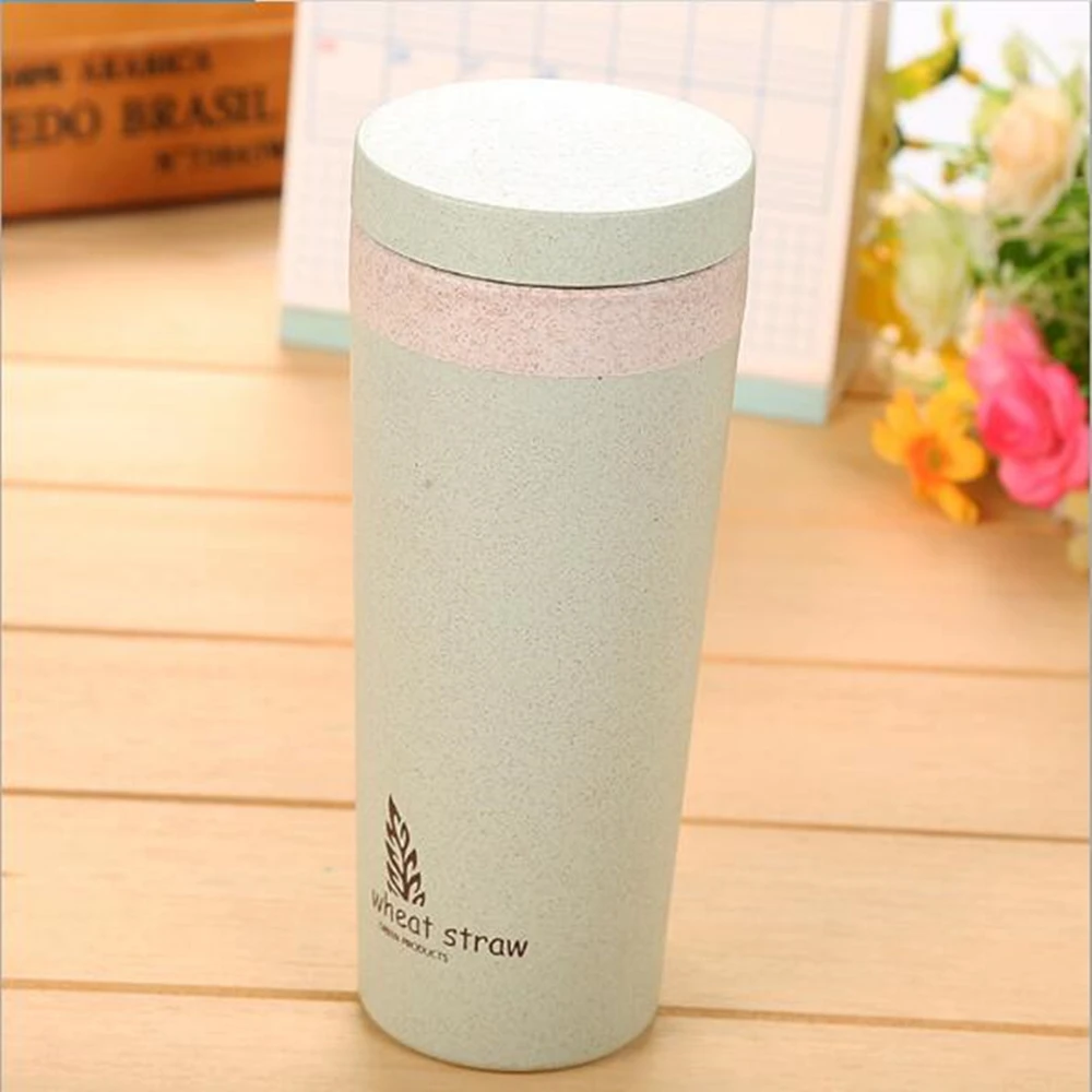 Wholesales Eco friendly Wheat Straw Water Bottles Biodegradable water bottle