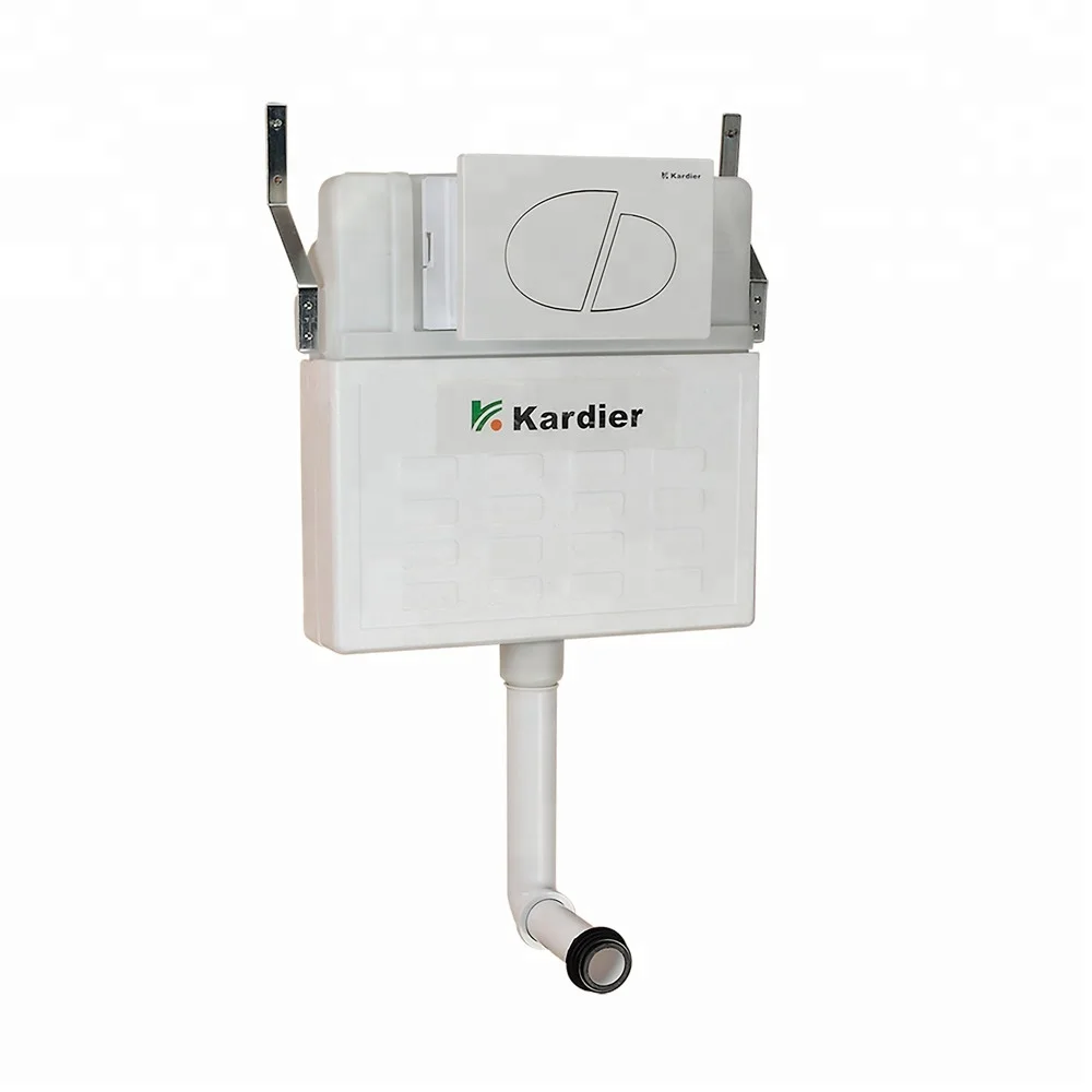 water saving hidden toilet flush cistern tank for P-trap ceramic toilet