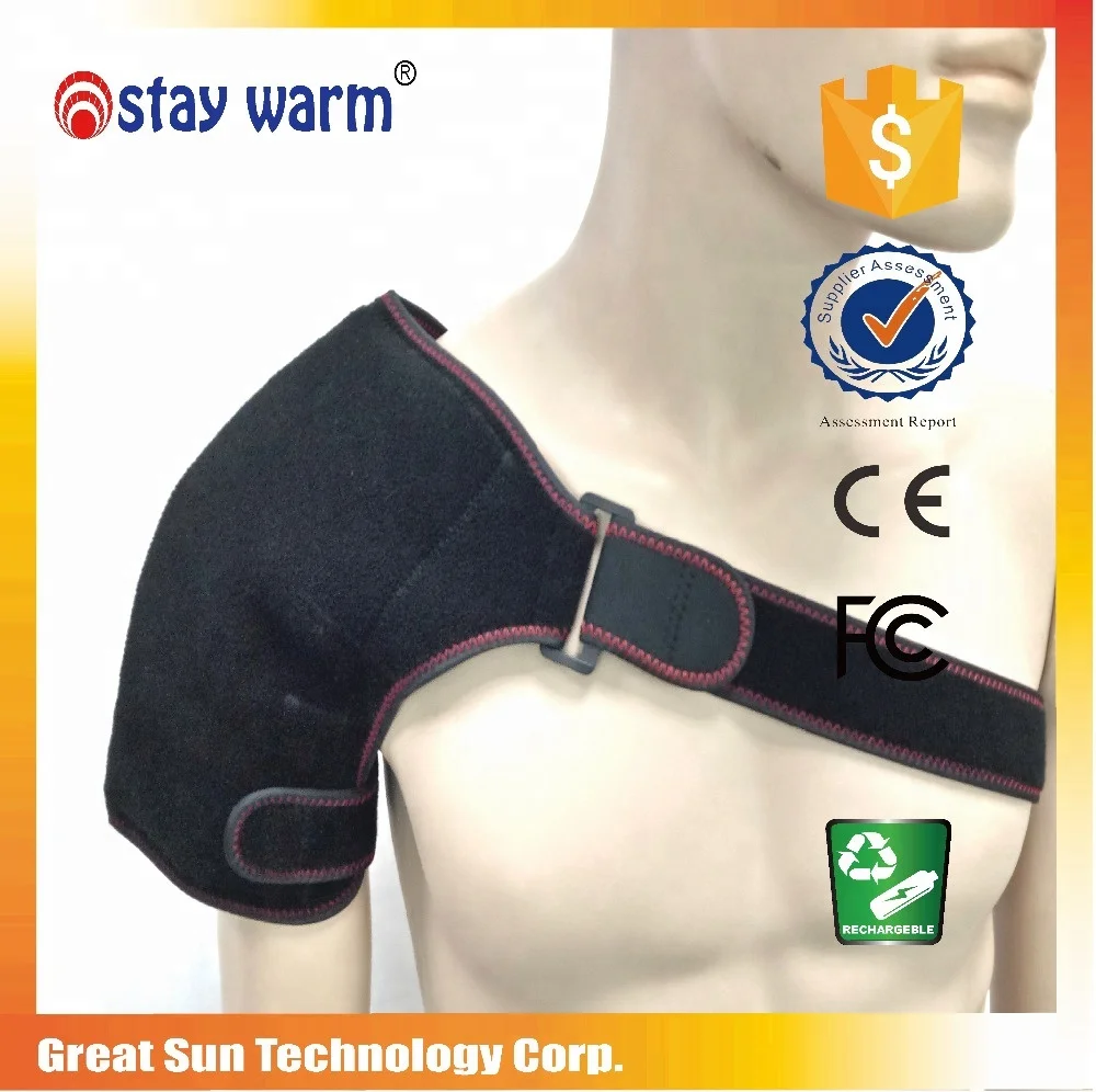 Medical Health Care Heated Shoulder Support wrap Far Infrared Shoulder Heating Pad
