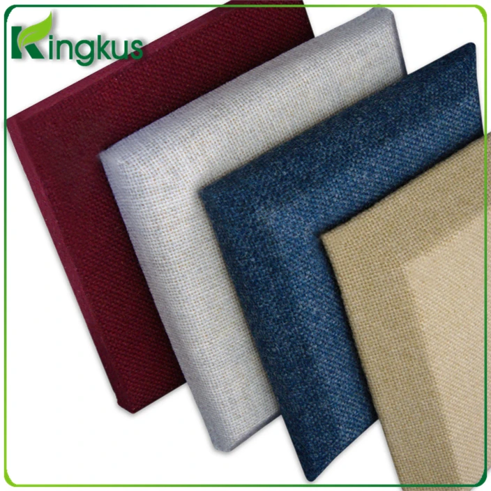 
Velvet sound absorbing fabric track acoustic panel 