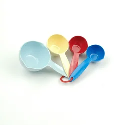 4 pcs Plastic Melamine Digital Measuring Cup Set