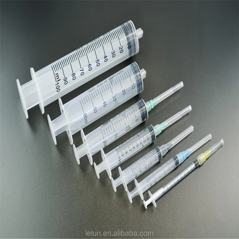 Одноразовый шприц автоматический отключаемый безопасный AD пластиковый