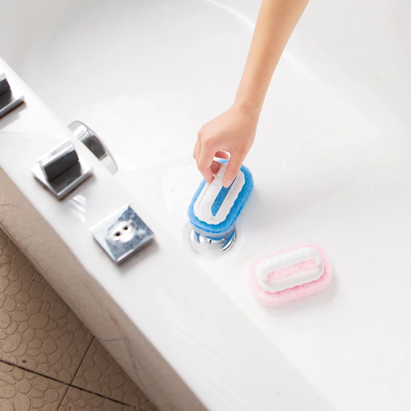 Kitchen and Bathroom Floor and Wall Sponge Cleaning Brush