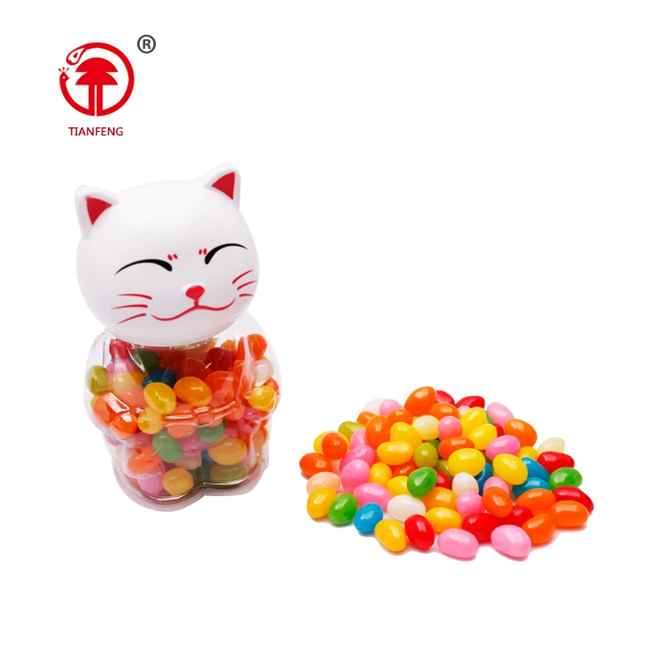 Jelly bean toy candy sweet candy with cartoon cat packing for children