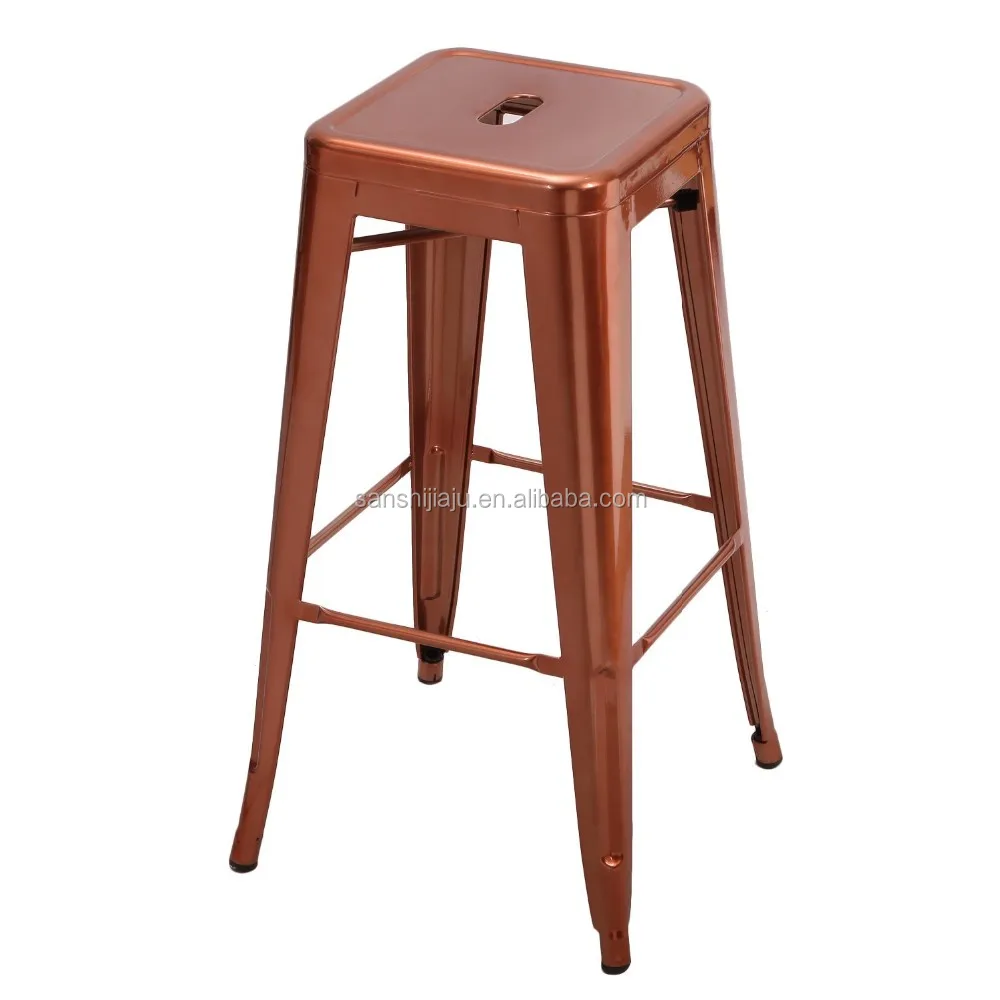 
Cheap red vintage industrial bar stool singer use metal high chair 