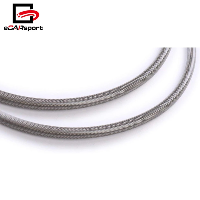 Brake Line for Civic EM2 ES1 ES2 01-05 Front Rear Red End Cap Stainless Steel Braided Hydraulic Oil Brake Cable Hose for Honda