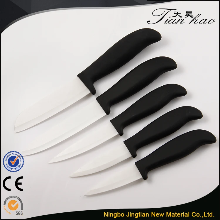 5 Inch High Quality White Kitchen Chopping Vegetable Ceramic Steak Knives
