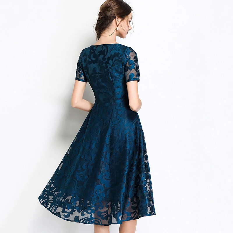 
Wholesale Women Summer Short sleeve Lace Dress 