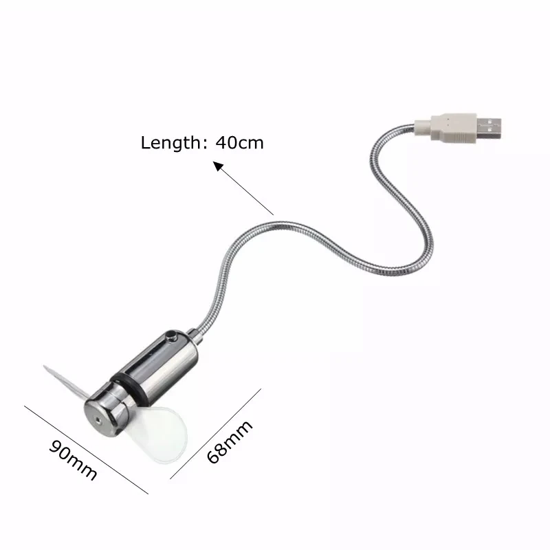 Flexible USB Message Fan with Temperature display Portable USB Fan with Thermometer function