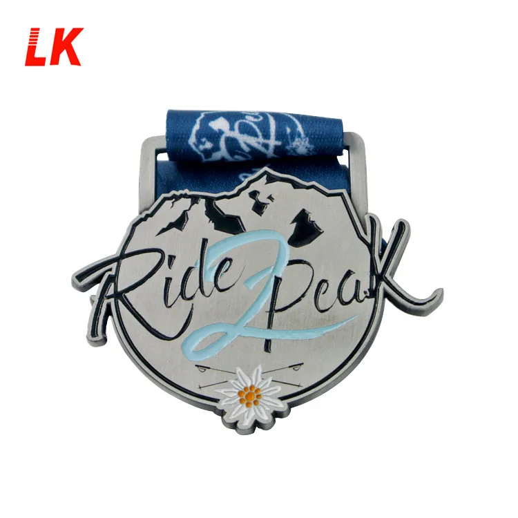 Wholesale custom soft ename metal gym dance medal with ribbon made in china