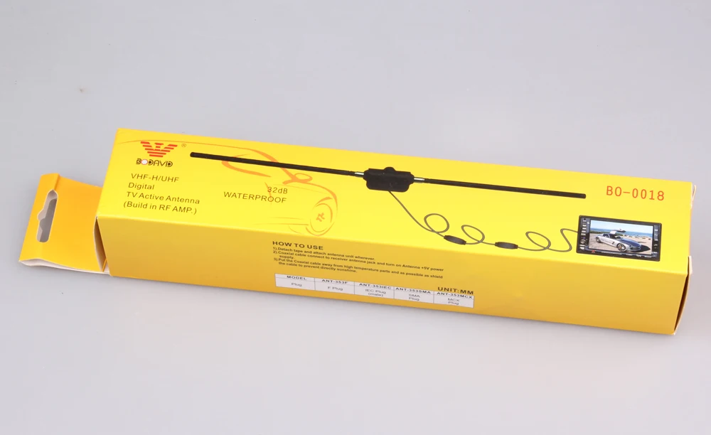 BO-0018 Car digital TV antenna with performance assurance voltage