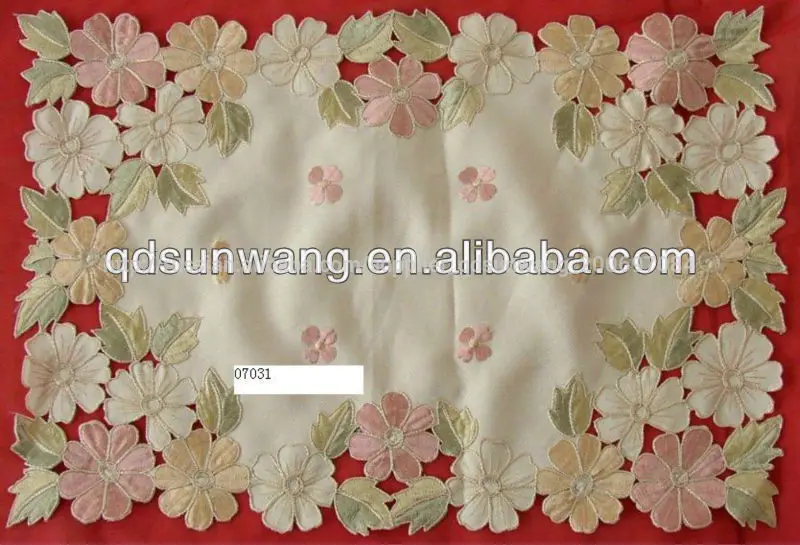 подставки для столовых приборов с вышивкой ришелье и