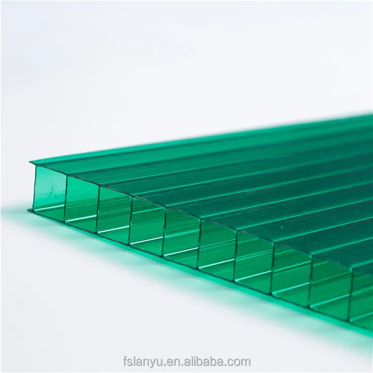 Colored polycarbonate sheet poly carbonate sheets 10mm Twin Wall polycarbonate hollow sheet