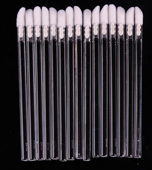 Cylinder Box Packed Disposable Lip Brush/ Lipstick Gloss Wands Applicator Brush Disposable makeup Applicator