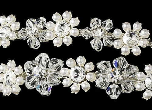 Best Wedding Bridesmaid Pearl Hair Accessories Headpiece Handmade Bridal Princess Tiara Crown