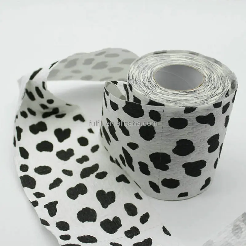 decoration printed paper roll tissue with logo