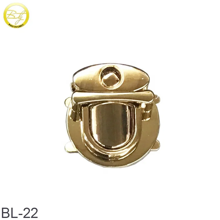 Free Design Lock Metal Hardware Accessories Custom Metal Turn Twist Lock Turn Lock For Handbag