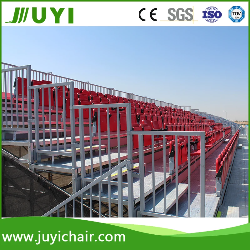 
JY-716 Factory Price Yellow plastic bleacher seats telescopic stand outdoor folding chair 