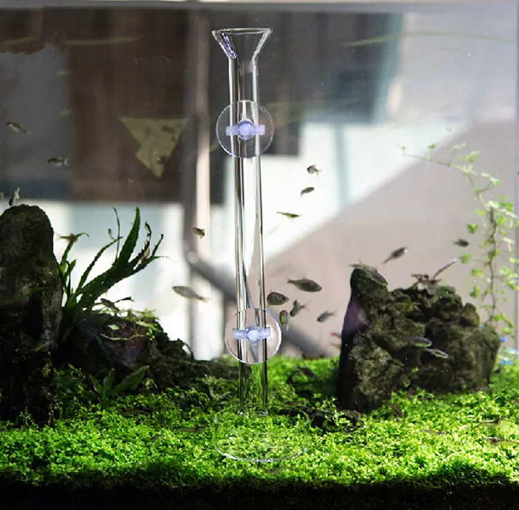FT-25 Aquarium fish tank clear glass shrimp dish food feeding tube
