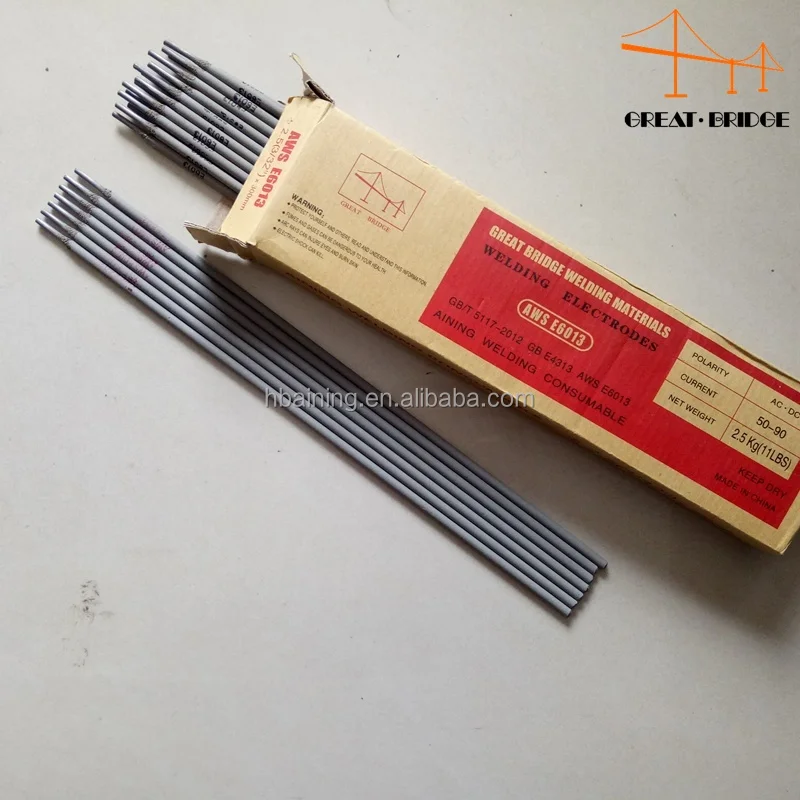 tianjin garden bridge welding electrode brand / welding electrode e6013 e7018