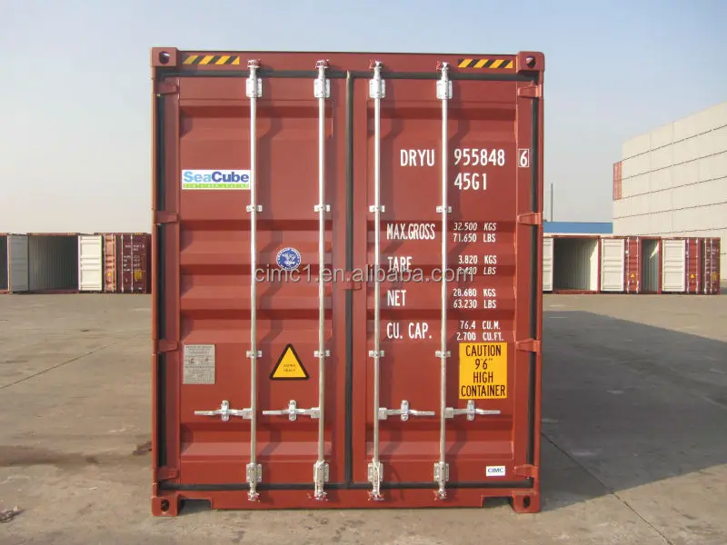 
40ft GP&HC ISO corten steel dry cargo container 