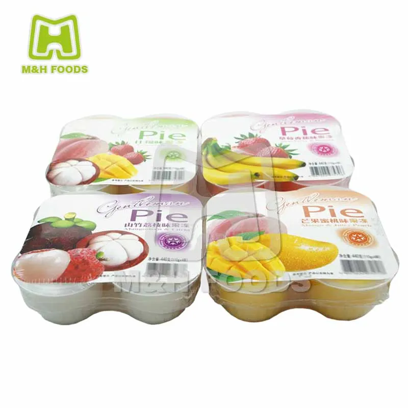 Delicious Four Flavors Pie Jelly In cups