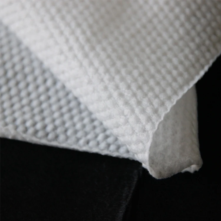70% white spunalce fabric dot non woven fabric embossed