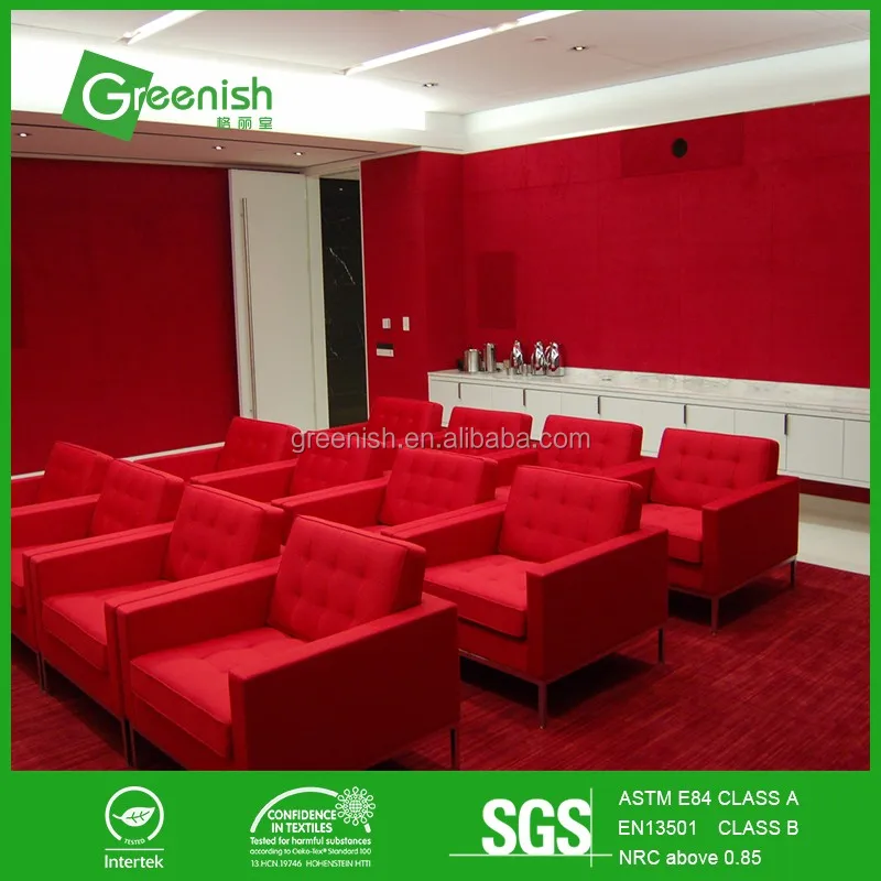 polyester fiber acoustic panel in sheet for music studio