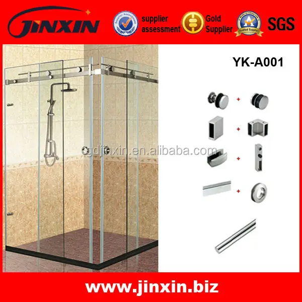 
Inox frameless glass sliding door sliding glass frameless shower doors balcony sliding glass door YK-A001 