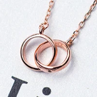 ladies Best Friends 925 Sterling Silver Interlocking Jewelry Ring