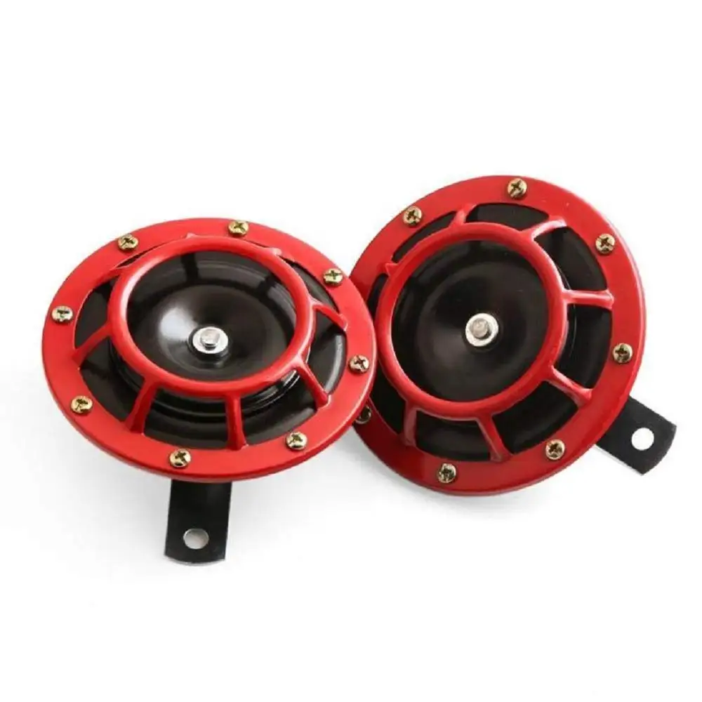 Super Pair Vehicle Low High Dual-Tone Electric Air Horn Trumpet 12V 118dB