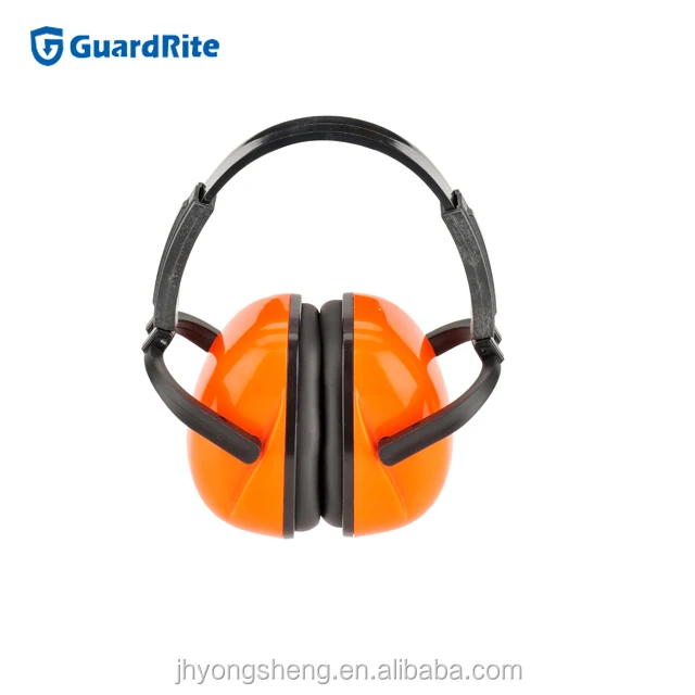 GuardRite Brand Red Extension Noise Reduction Ear Muff, Defender Ear Protection E-2007