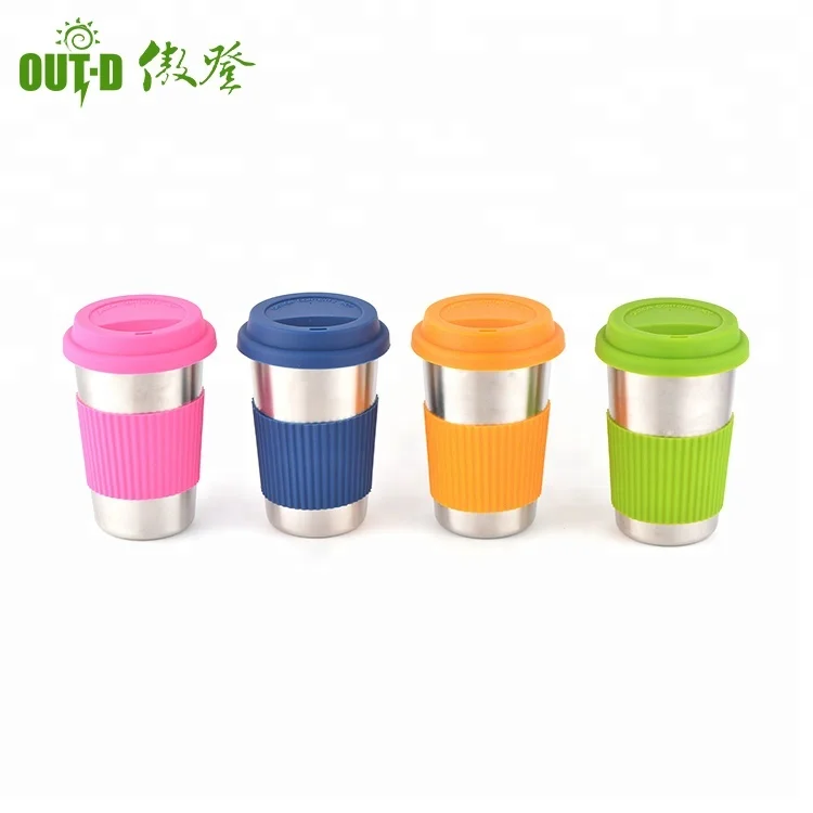 
Stainless Steel Coffee Cup With Closed Lid 