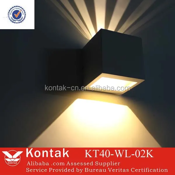 Внешний светодиодный настенный светильник Современный наружный вверх вниз/светодиодный для сада/улицы поверхностного монтажа