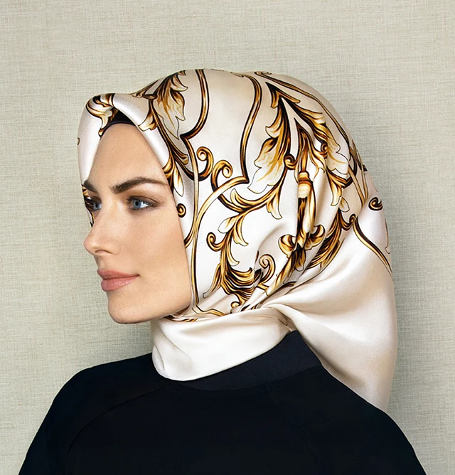 Multifunction Turkish Printed big square hijab and scarves