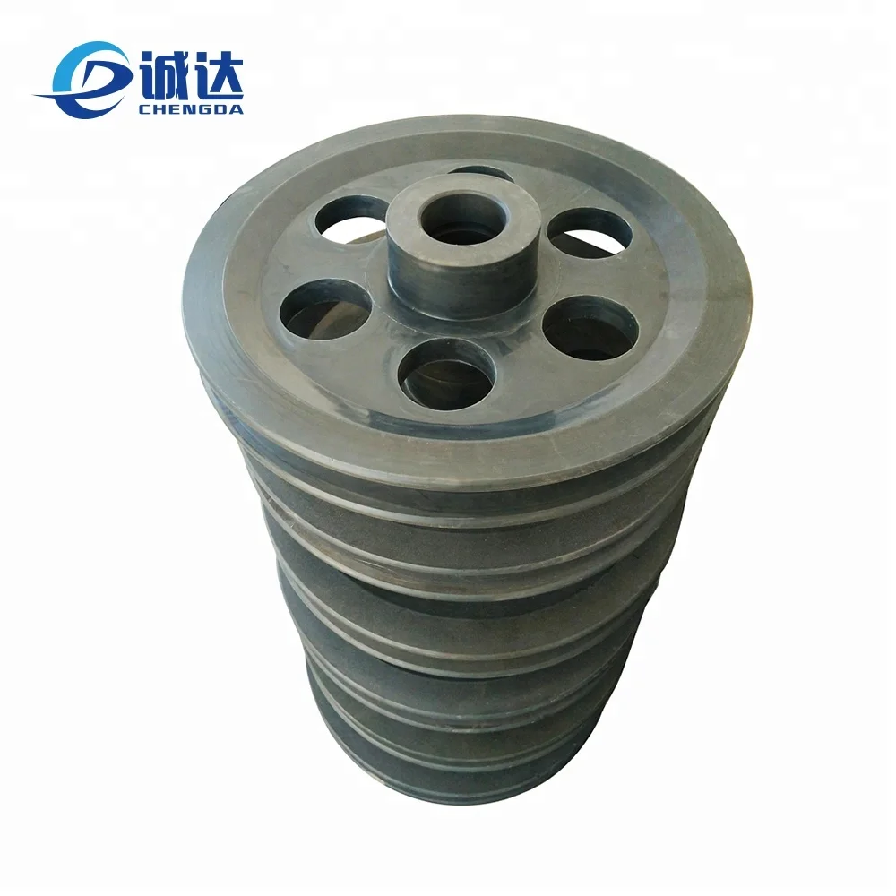 High strength plastic wire rope pulley Nylon elevator wheel sheaves