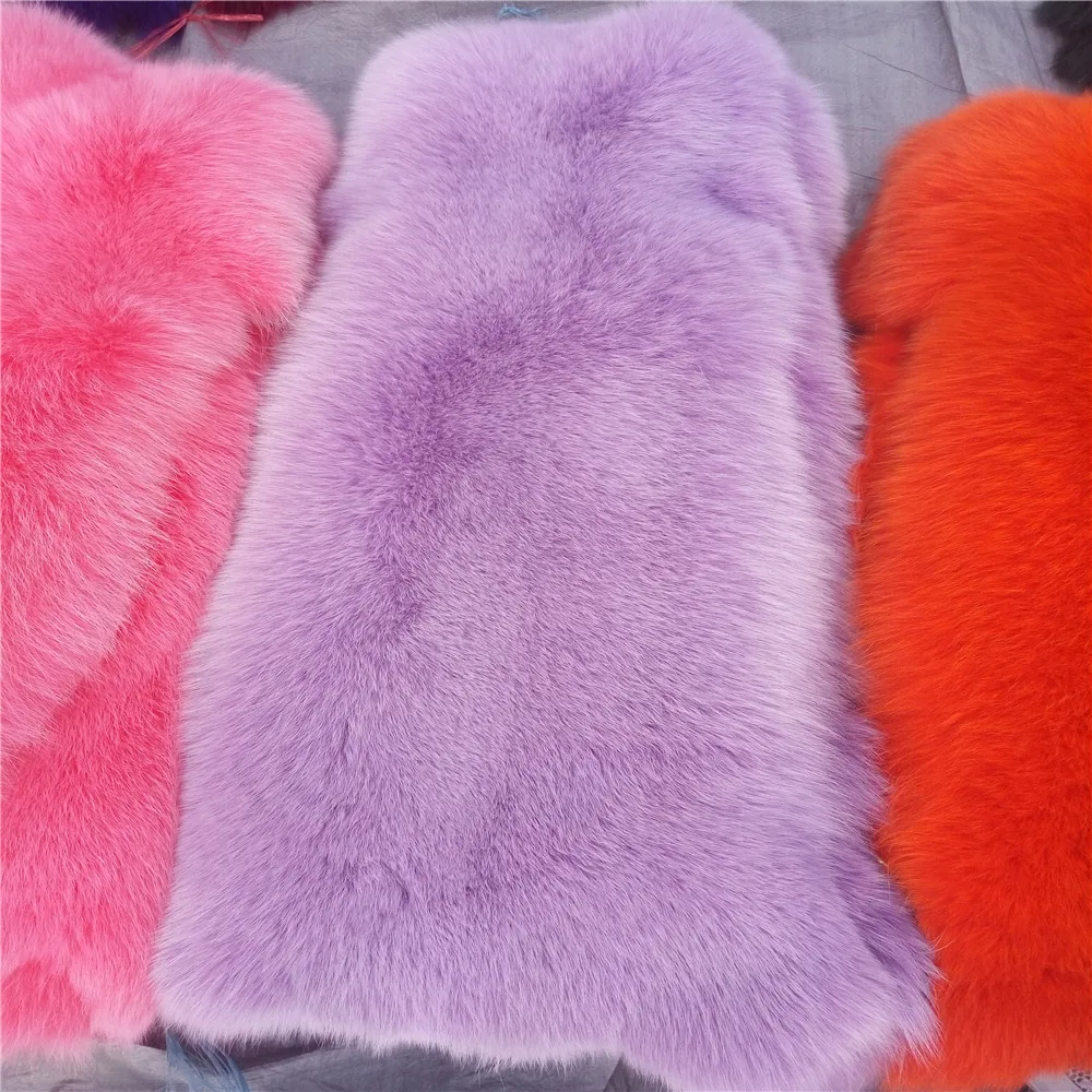 Wholesale Dyed Animal skin Real Blue Fox Fur Pelt Chinese Fox Fur skins