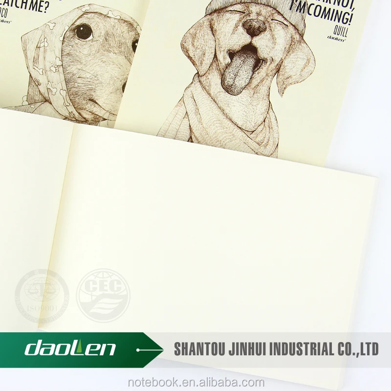 A5 lovely drawing happy dog sketchbook journal dairy notebook painting book