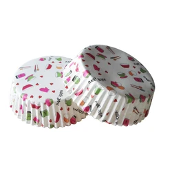 PET Coated Greaseproof Round Paper Cake Cup Lace Cupcake Liners