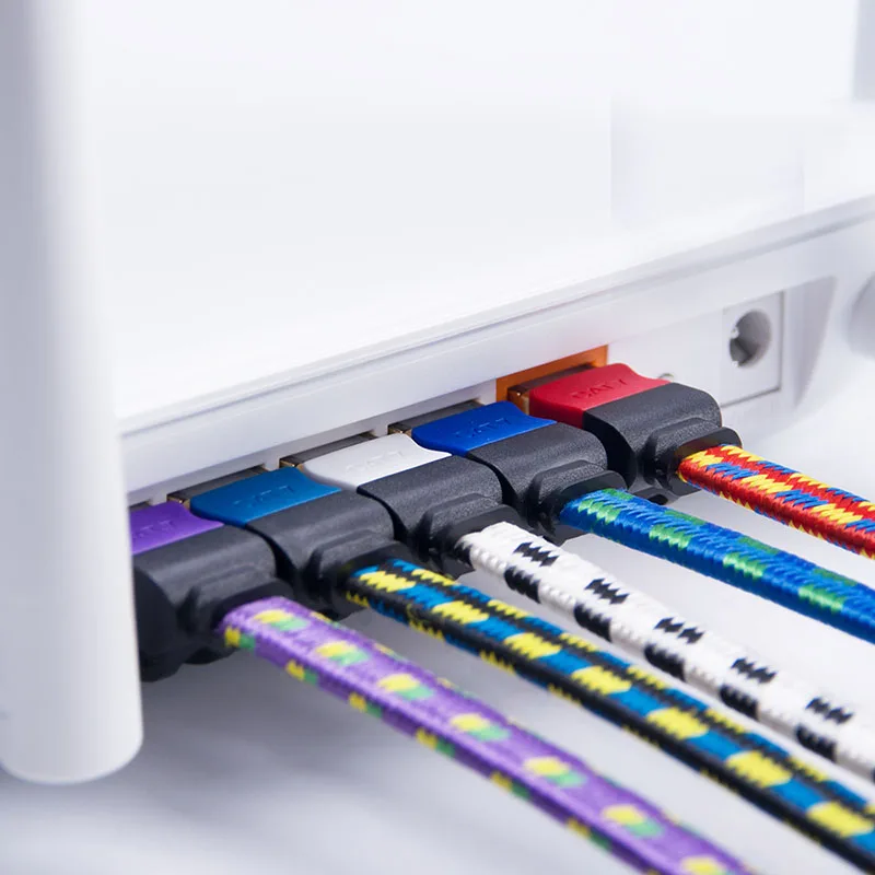 Golden Flat Ethernet Cable RJ45 cat 7 network cable for office network