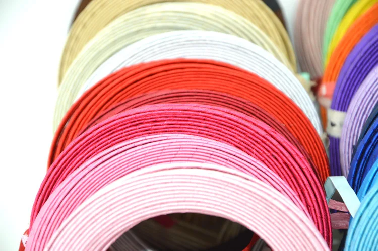 Good Quality 5mm Ribbon Fabric Wrapped Metal Hairband Hair Hoop for DIY Headwear Wholesale Girl Headband 100 pcs/lot 20 Colors