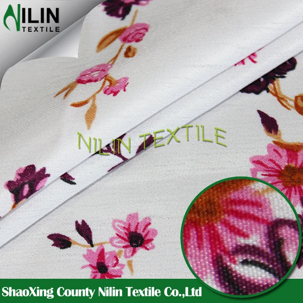 Hot sale wool peach/wool chiffon disperse print fabric