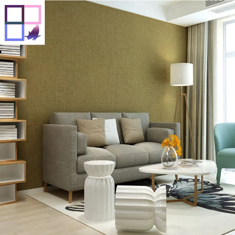 Aliba Interior textile wall coating material natural bf wallpaper