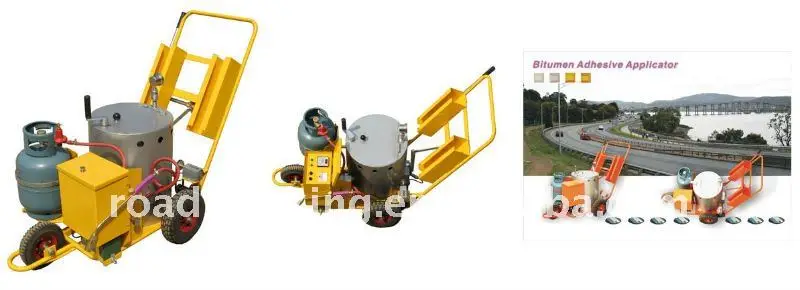 Bitume Reflective road studs adhesive machine