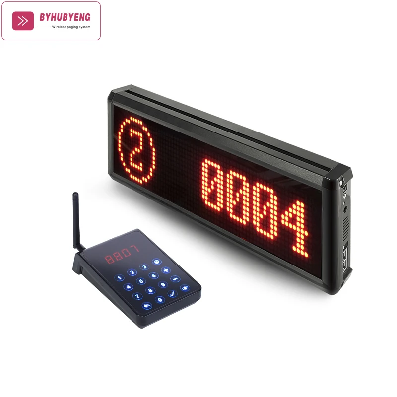 Wireless Queue Number Calling System for Restaurant Queue Management Display Machine Factory Outlet FCC  Support Customization