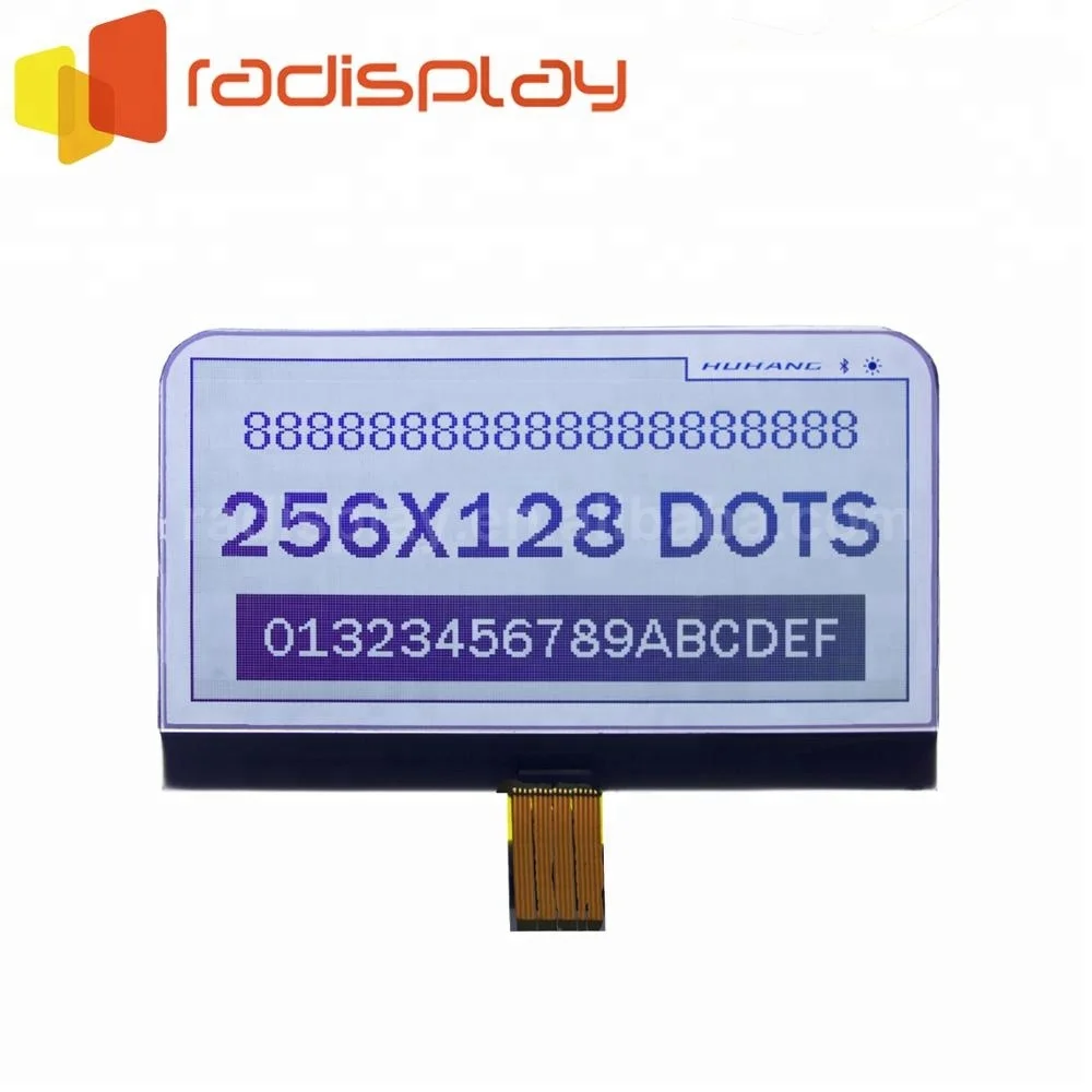 256X128 Fstn Mono Graphic Lcd Display Module