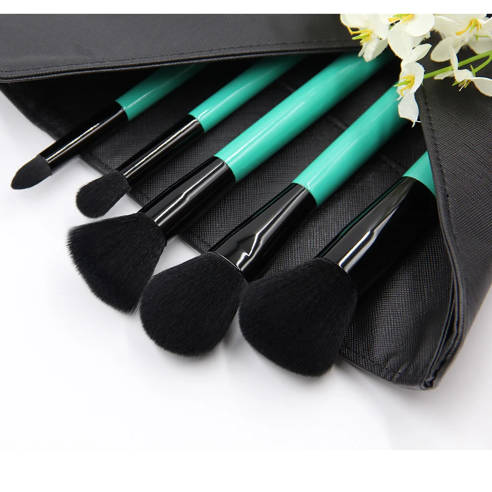 
Newest Professional Production Mini Makeup Brush Set Aluminum Make Up Trolley Case Flocking Material 