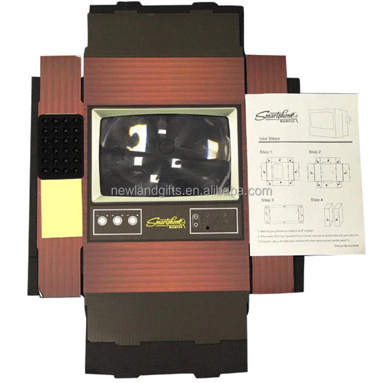 
Promotion flat folding smartphone screen magnifier DIY kit 