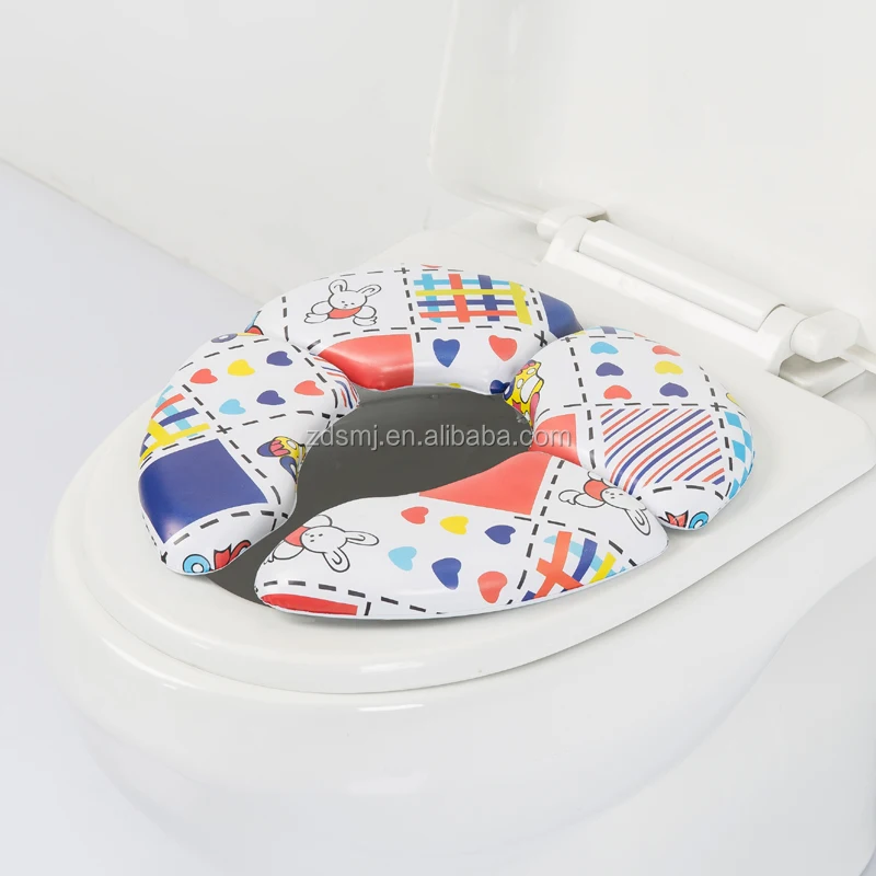 Upgrade Soft Printed Travel Folding Baby Potty Training Seat
